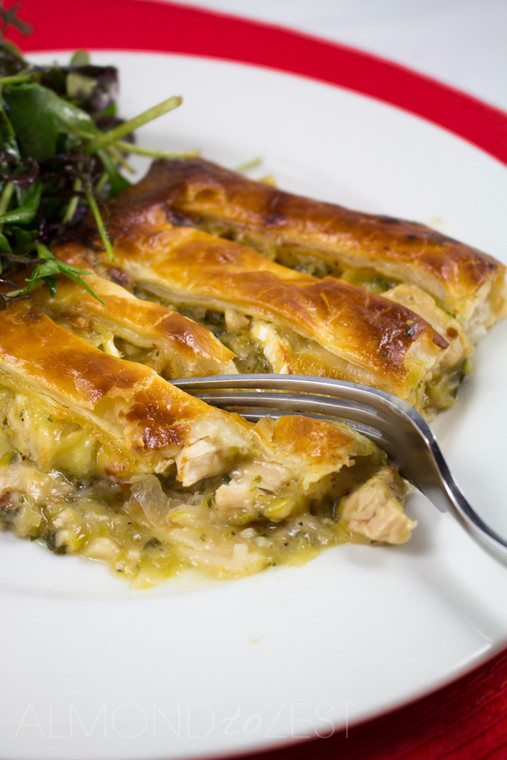 Chicken, Leek and Brie Pie