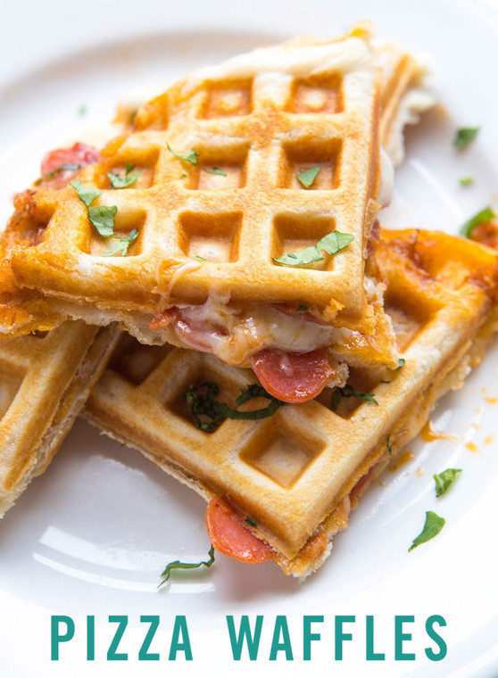 Stuffed Pizza Waffles