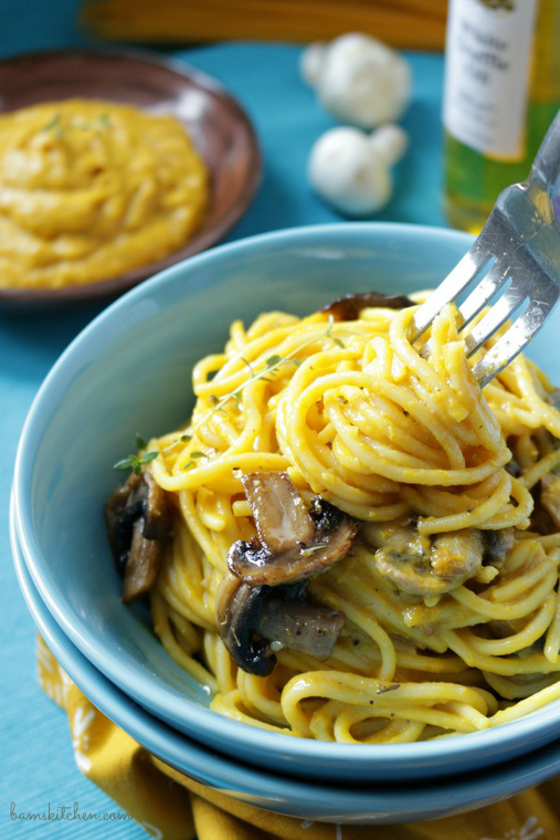 Creamy Kabocha Truffle Pasta