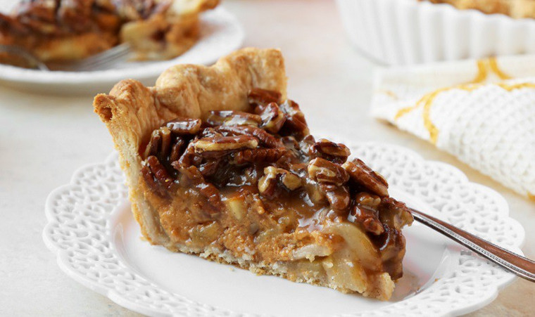 Pecan Apple Pumpkin Pie