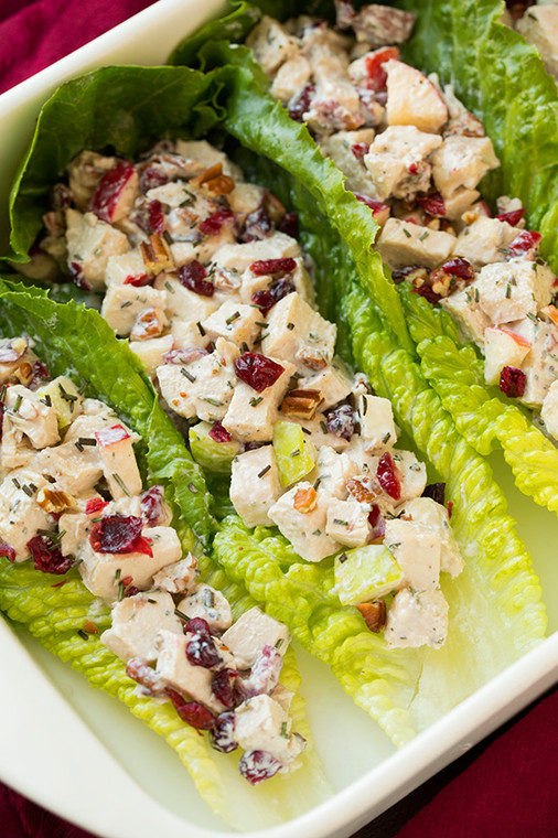 Apple Pecan Rosemary Greek Yogurt Chicken Salad