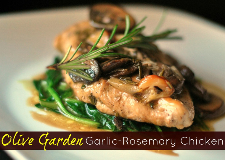 GARLIC ROSEMARY CHICKEN with MUSHROOMS