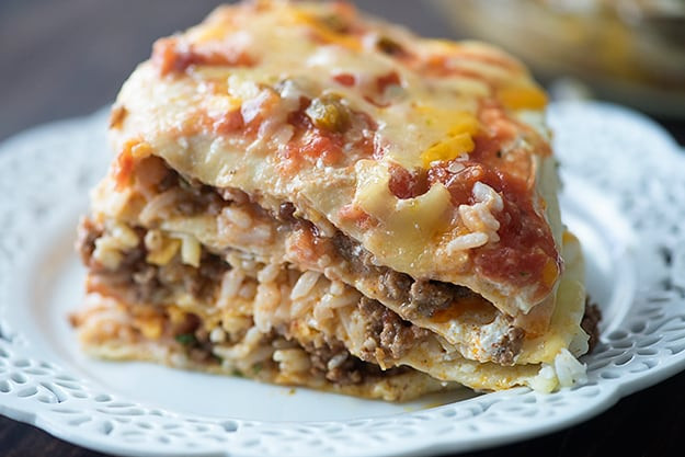 Burrito Pie Lasagna Casserole