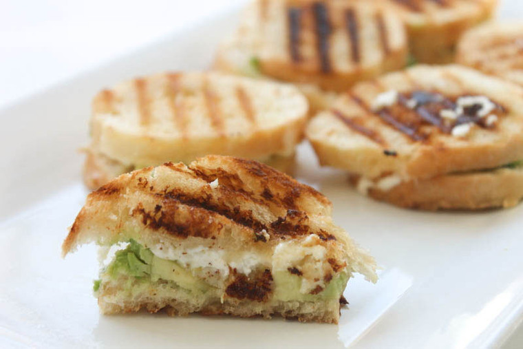 Mini Avocado & Goat Cheese Grilled Cheese - 30 pieces per tray