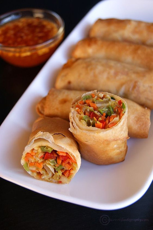 VEGETABLE SPRING ROLL - 40 pieces per tray