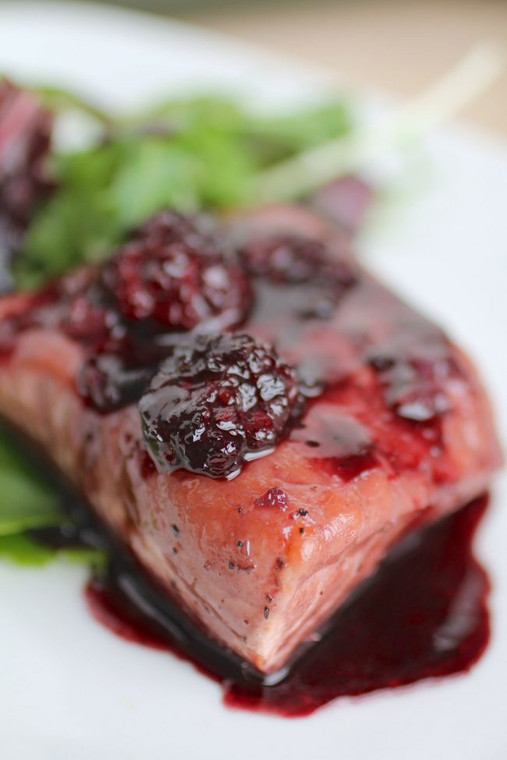 Blackberry Glazed Salmon