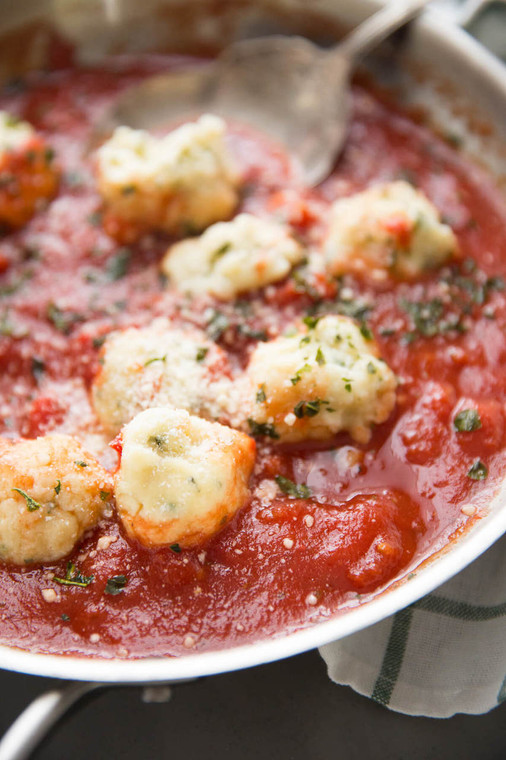 Basil Ricotta Dumplings