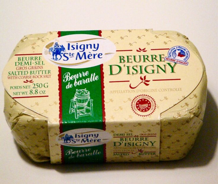 Isigny Beurre de Baratte Butter, Salted - 8.8 oz.