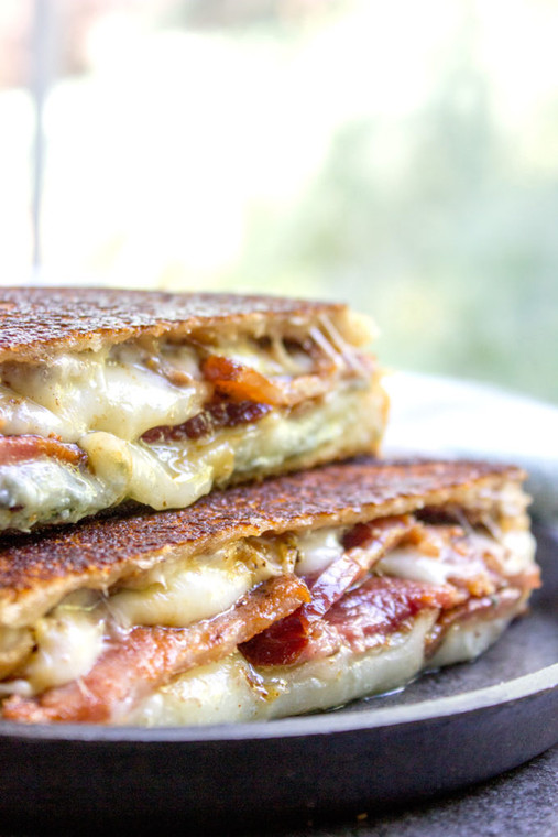 Fig and Bacon Grilled Cheese Sandwich (The Figgy Piggy)