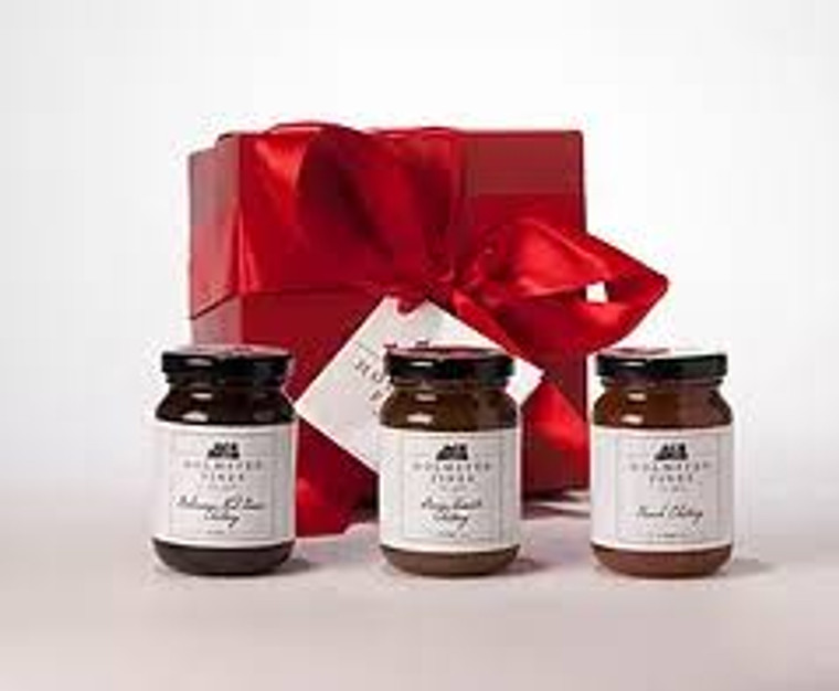 Chutney Gift Trio w/ Gift Box Red (5 oz jars) - Holmsted Fines