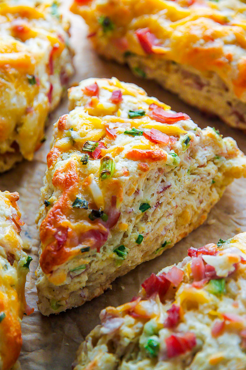 Ham & Cheese Savory Scones - 1 Dozen