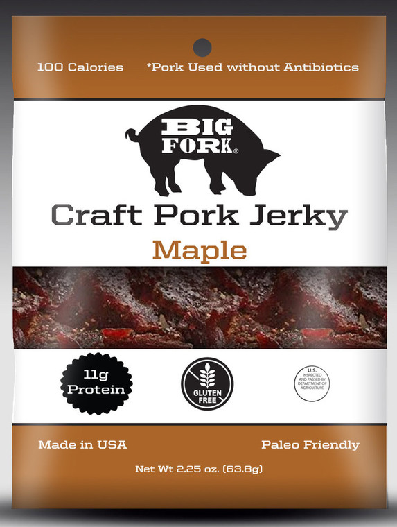 Maple Craft Pork Jerky - 1 Case (8 X 2.25 oz. packs)