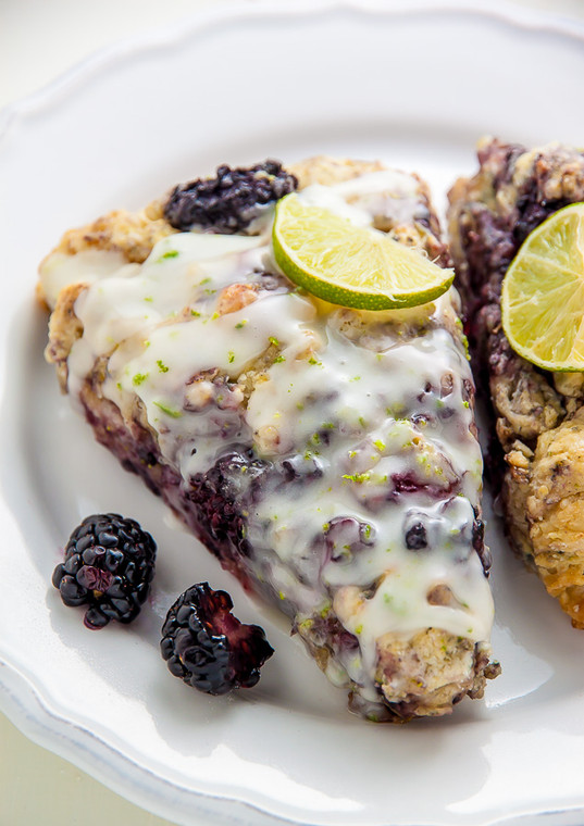 Blackberry Lime Scones