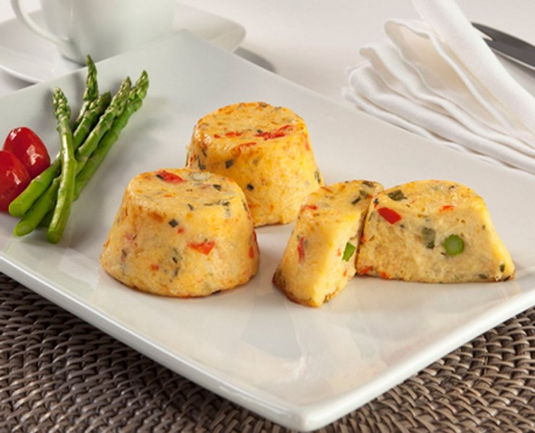 Crustless Quiche: Asparagus & Sweet Pepper - includes 50