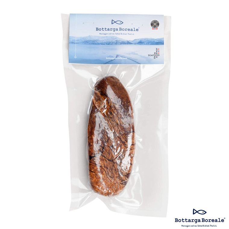 Bottarga Borealis (Dried Cod Roe) 3.5 oz From The Depths Of The Norwegian Arctic