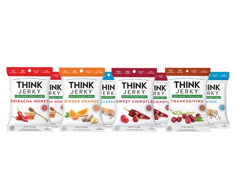 THINK Jerky Sampler Pack - 8 pack 1.0oz ea