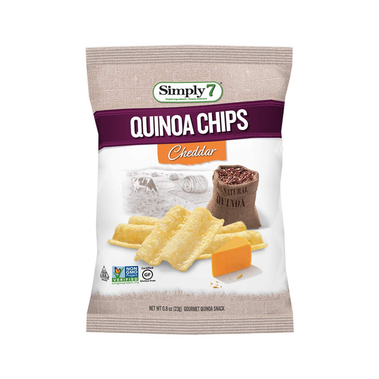 Quinoa Chips, Cheddar, 0.8 Ounce -  Pack of 24 - Gluten Free