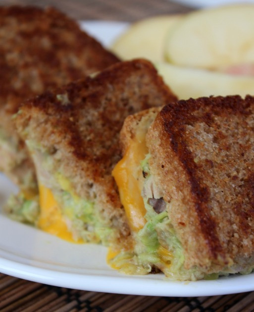 Avocado Tuna Grilled Cheese Sandwich