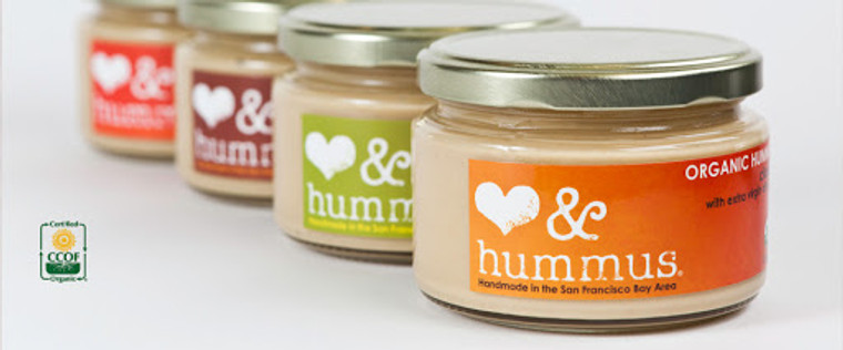 Love & Hummus Organic Hummus 4 Jar Sampler