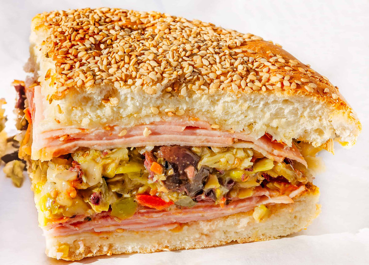 Authentic Muffuletta Sandwich - serves 2