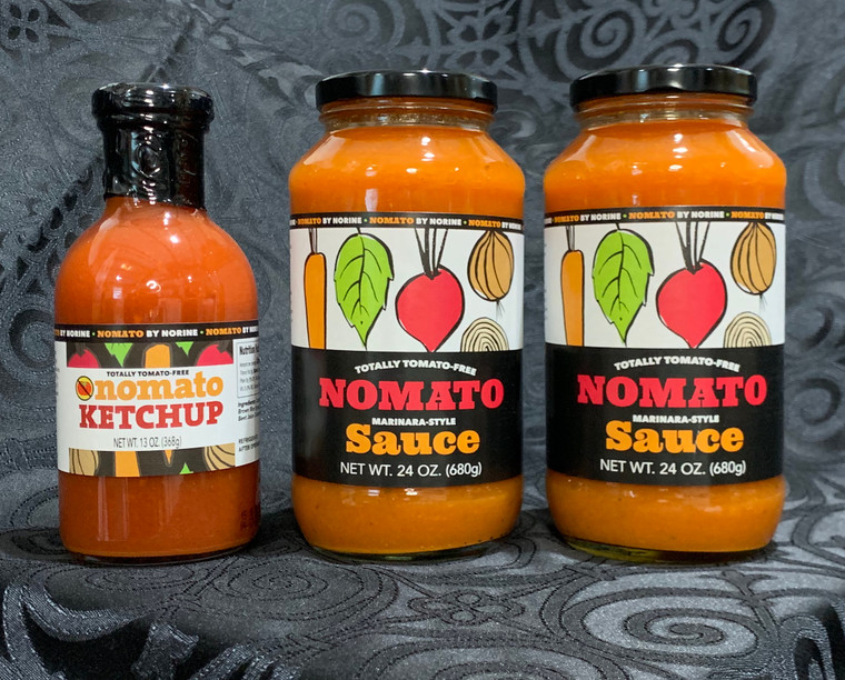 Nomato Ketchup & 2 Marinara Style Sauces