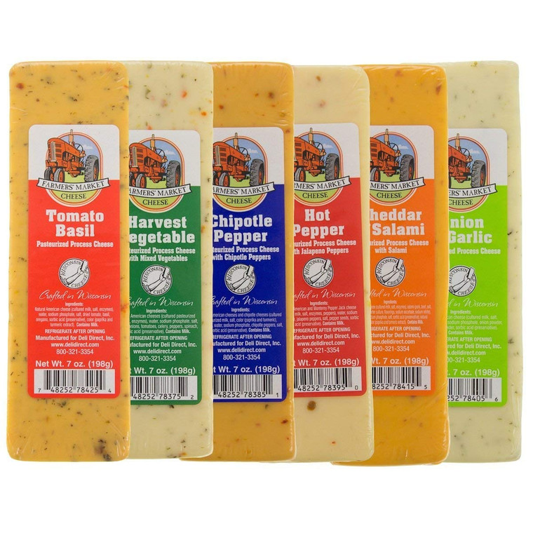 Wisconsin Farmers Cheese Variety Pack - 6 Pack Assorted (New Flavors)