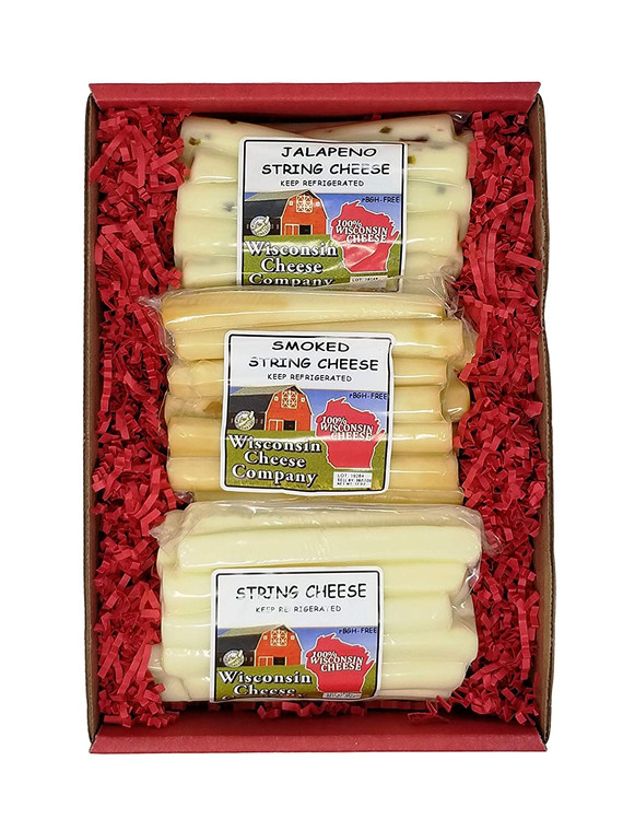 Wisconsin Popular Classic String Cheese Sampler Gift