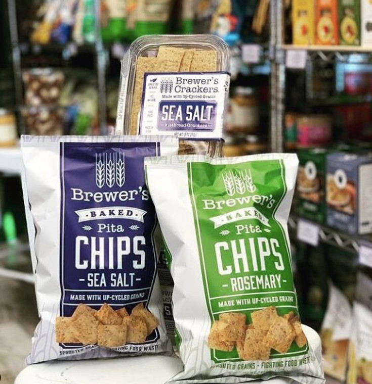 Sea Salt Pita Chips - Brewer's Crackers