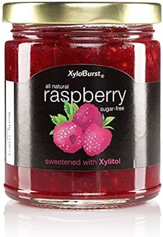 Sugar Free Raspberry Fruit Jam - 10 oz. Jar - XyloBurst  Sugar Free Raspberry Fruit Jam - 10 oz. Jar - XyloBurst