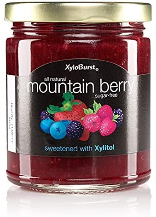 Sugar Free Mountain Berry Fruit Jam - 10 oz. Jar - XyloBurst  Sugar Free Mountain Berry Fruit Jam - 10 oz. Jar - XyloBurst