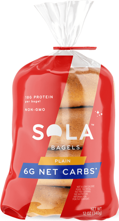 SOLA Low Carb Bagels - Plain