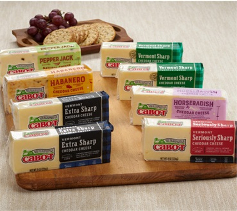 Cabot Cheese Variety Pack - includes 8