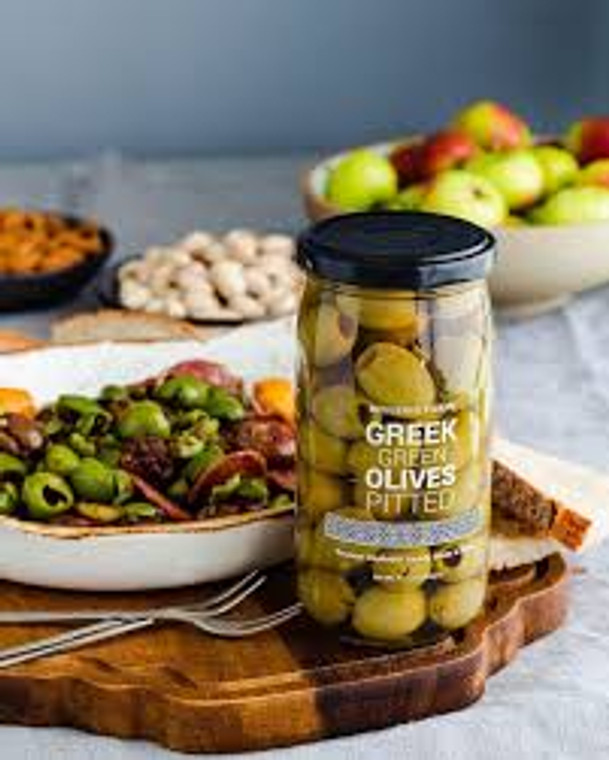 Green Greek Olives - Pitted