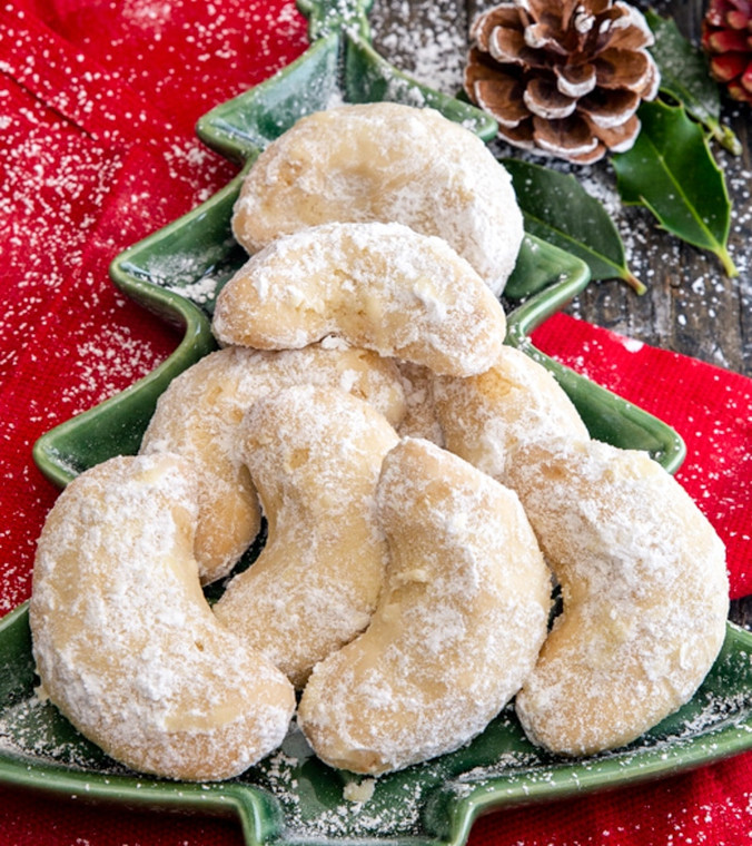 Almond Crescent Cookies - includes 18