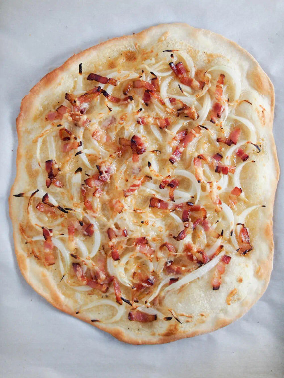 Flammekueche - Tarte Flambée - Serves 2