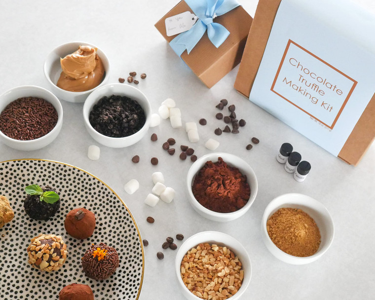 Chocolate Truffle Making Kit - makes 18 Gourmet Chocolate Truffles