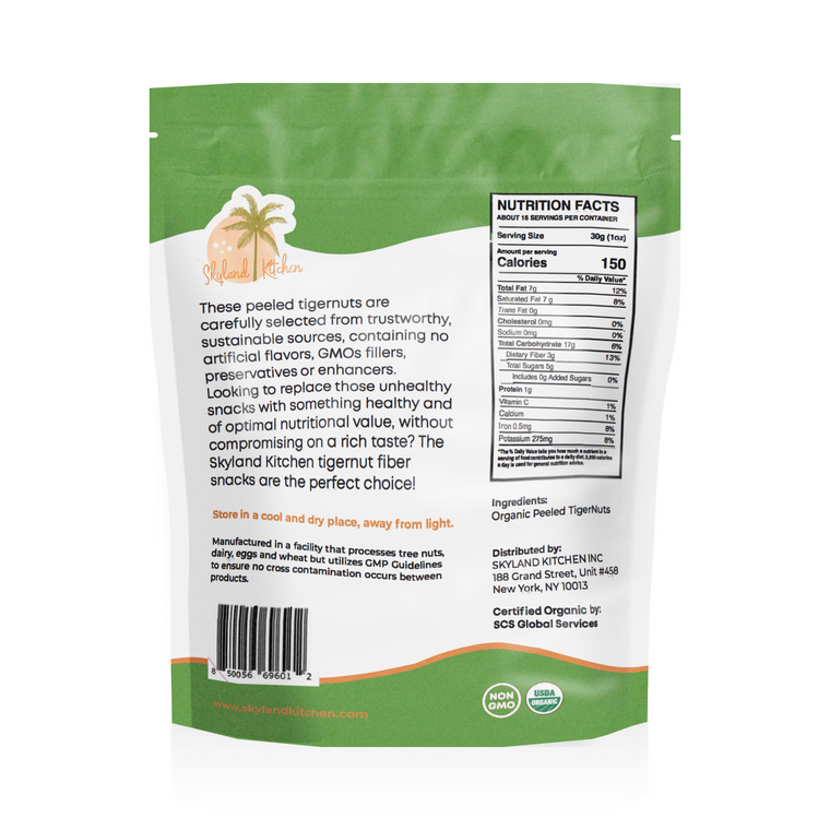 Skyland Kitchen Organic Peeled Tigernuts 16 oz