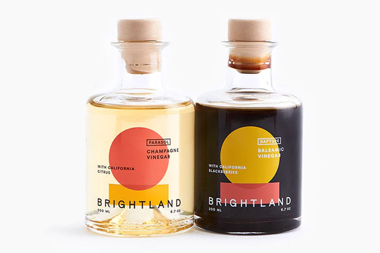 Brightland The Pair, Balsamic Vinegar & Champagne Vinegar Duo