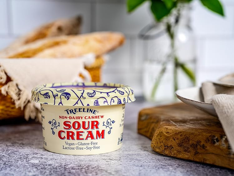 Treeline Cheese - Vegan Non-Dairy Cashew Sour Cream, 7.5 oz - Pack