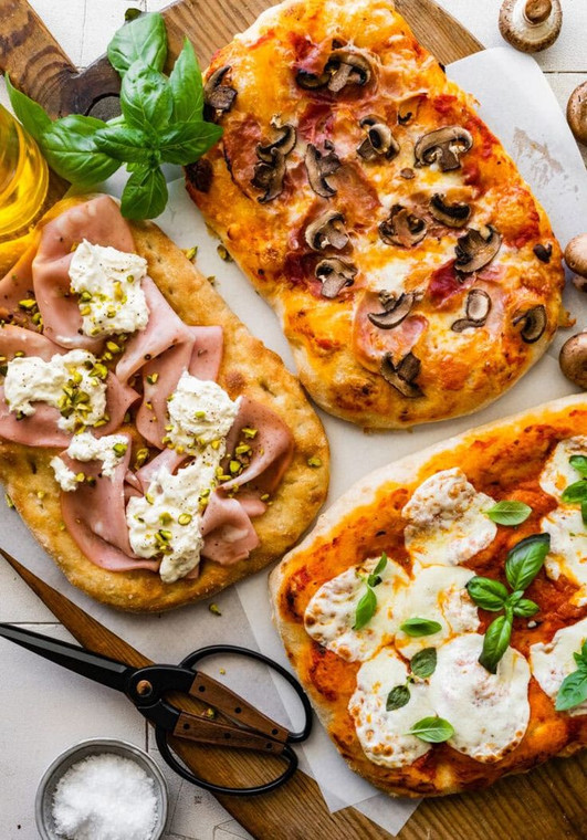 Pinsa Pizza Flatbread Crusts, 2 per pack - Imported from Italy - 6/Case