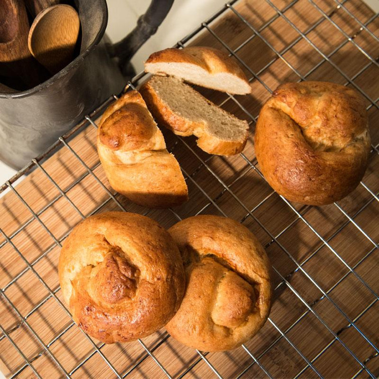 Las Delicias Challah Rolls, Gluten Free - Pack of 2