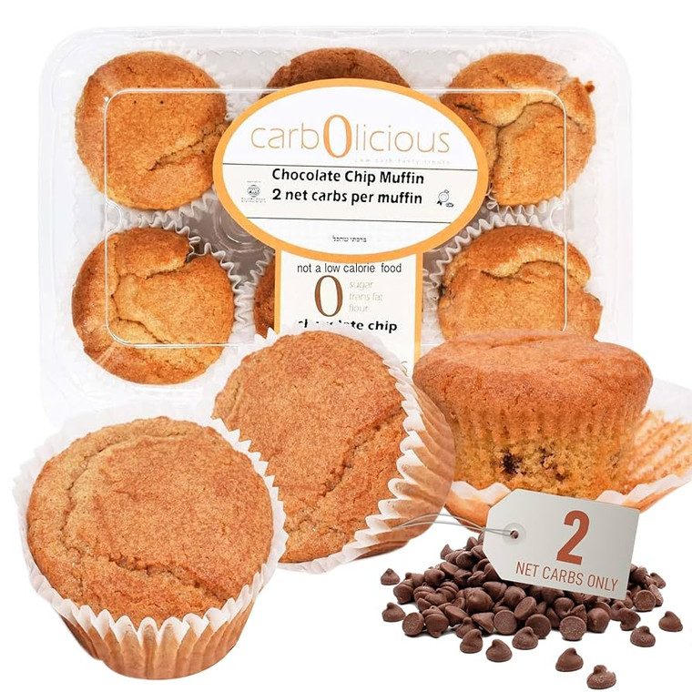 Low Carb Chocolate Chip Muffins - Pack of 6