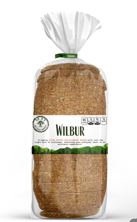 Dr. B's Multigrain Plain Bread, 1g Net Carbs & 7g Protein, Low Calorie, Vegan, Sugar Free, Fresh, Sliced, Keto & Low Carb Bread Loaf, 16 oz - Pack of 2