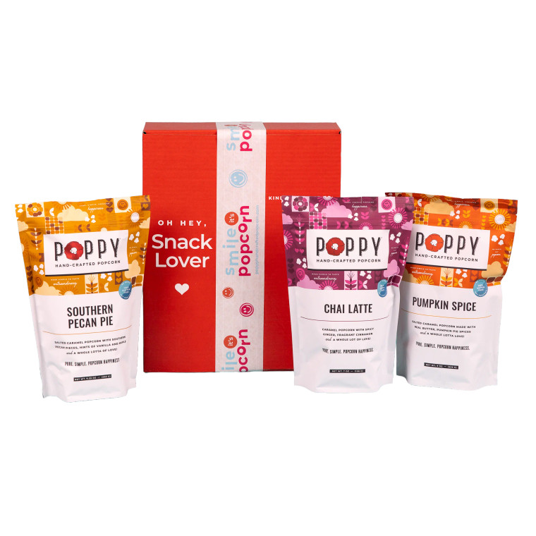 Poppy Handcrafted Popcorn Fall Favorites Gift Set