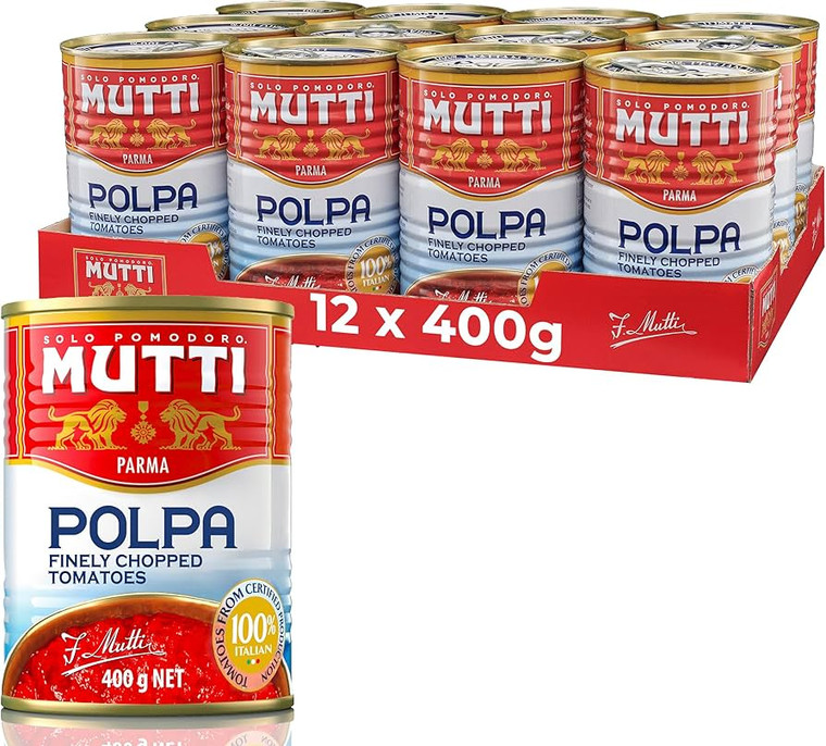 Mutti Crushed Tomatoes (Polpa), 14 oz - Pack of 12