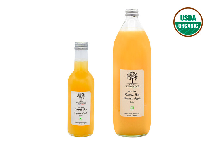 Émile Vergeois Organic Pure Apple Juice, 33.8 oz