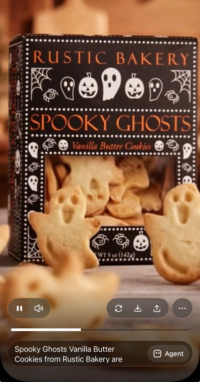 Spooky Ghosts Vanilla Butter Cookies
