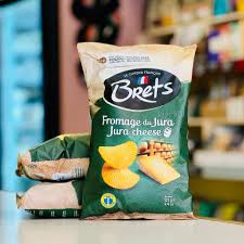 Brets French Jura Cheese Potato Chips – 4.4 oz (125g), Pack of 3