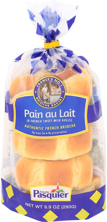 Brioche Pasquier Authentic French Pain au Lait Brioche Rolls, 9.9 oz