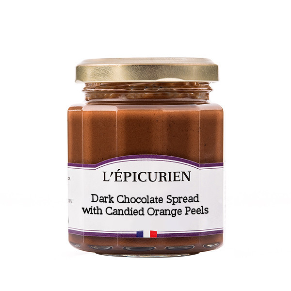 L’Épicurien Dark Chocolate & Candied Orange Spread – 200 g (7.05 oz)
